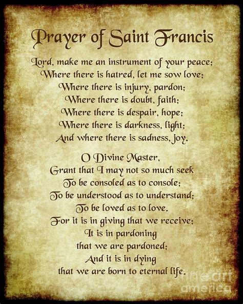 st francis prayer text.